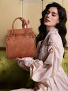 Martoffes™ Crossbody-Ledertasche mit Organisationsfächern