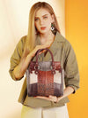 Martoffes™ Crossbody-Ledertasche mit Organisationsfächern