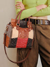 Martoffes™ Crossbody-Ledertasche mit Organisationsfächern